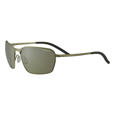 Serengeti SS547004 Men Shelton Matte Khaki Mineral Polarized Sunglass 555nm