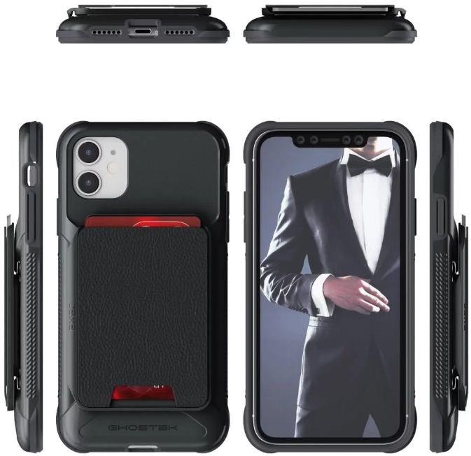 Ghostek Apple iPhone 11 Wallet Case Exec 4 Series Black