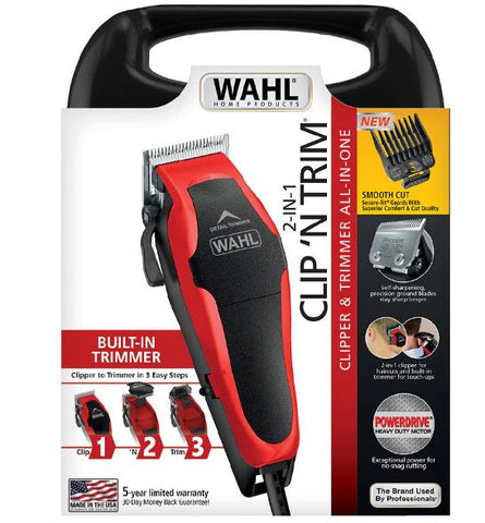 Wahl 2 in 1 Clip 'N Trim Coded Clipper & Trimmer Haircutting Kit