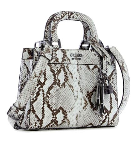 Guess KM787076 Women Katey Croc Mini Satchel Python