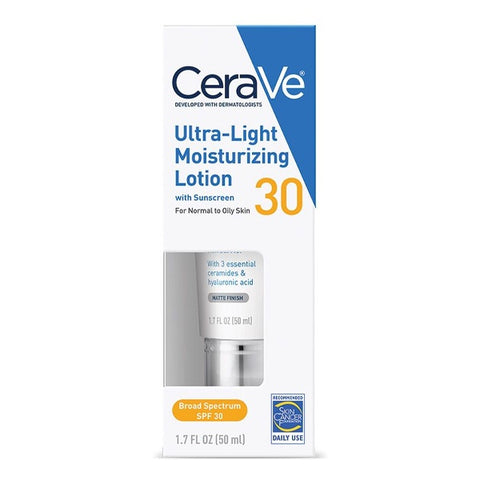 Cera Ve Ultra-Light Moisturizing Lotion With Sunscreen 50ml