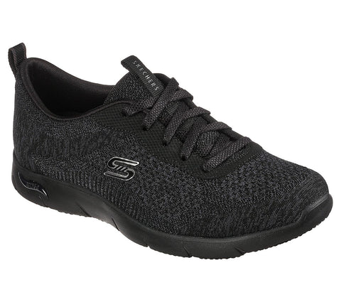 Skechers 104272/BBK Women Arch Fit Refine Lavish Wish Black