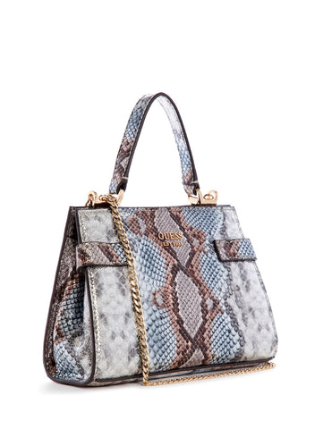 Guess PG840676 Women Moxie Mini Handbag Metallic Python