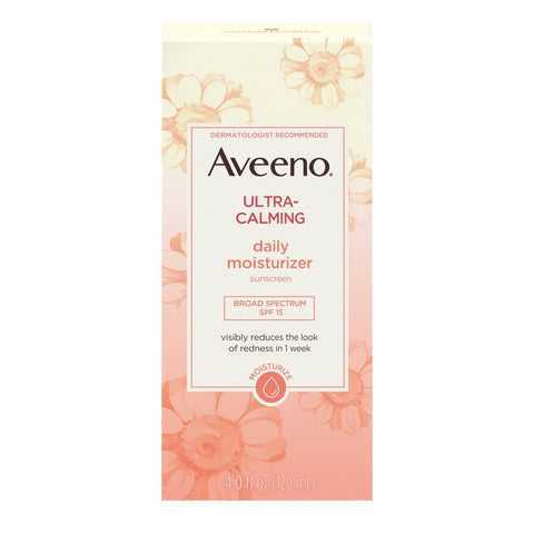 Aveeno, Ultra-Calming, Daily Moisturizer Sunscreen, SPF 15, 4 fl oz