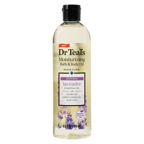 Dr Teal's Body & Bath Oil, Soothe & Sleep with Lavender 8.8 oz