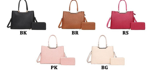 Classic Fashion Women's Handbag with Wallet - KQ9132W