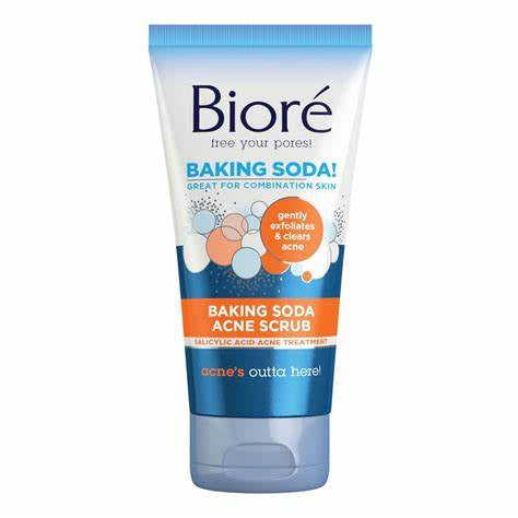 Biore Blue Agave + Baking Soda Acne Scrub- 4.5oz