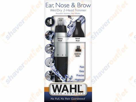 Wahl 5560-2101 Ear Nose and Brow Wet/Dry Head Trimmer