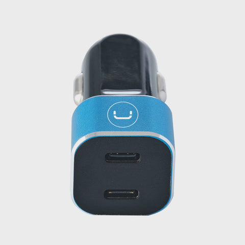 Unno Tekno Dual Port Type C PD40W Car Fast Charger