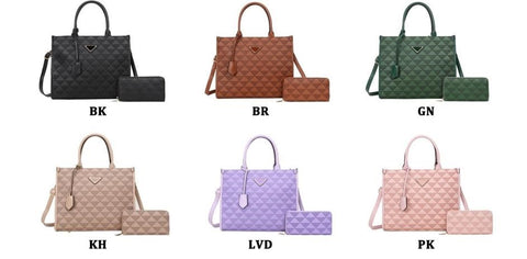 Classic Fashion Women's Handbag with Wallet - RR9141W