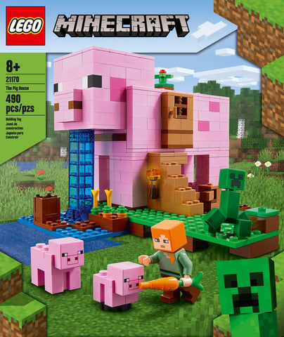 LEGO Minecraft The Pig House 21170 Building Kit (490 Pieces)