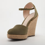 Schutz S01599 0040 Women Wedge Sandal Aspen Green-GL