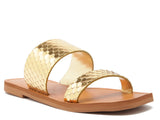 Schutz S20889 0003 Women Loafer Slipper Gold-GL