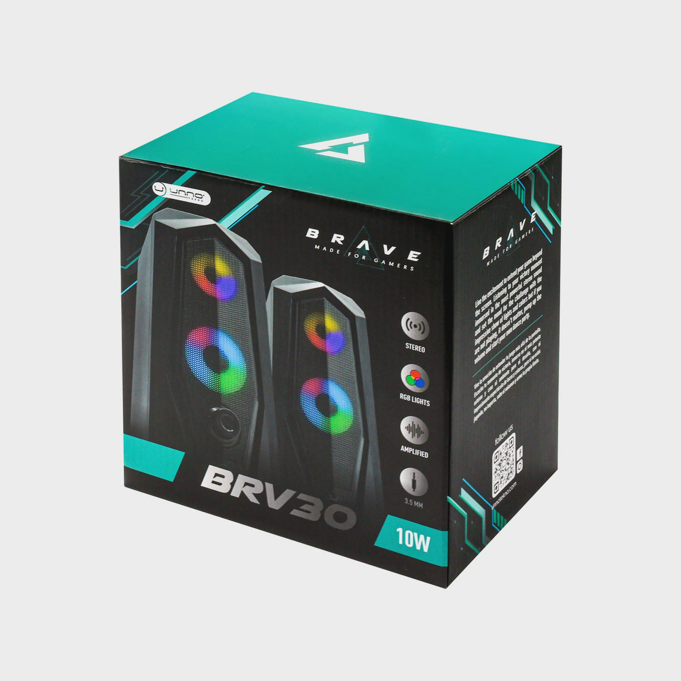 Unno Tekno BRV30-Gaming USB Stereo Speakers