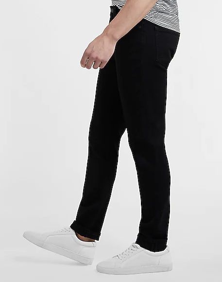 Express 02846812 Men Slim Hyper Stretch Jeans Black
