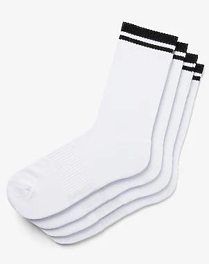 Express 04629001 2 Pack White Tipped Athletic Socks