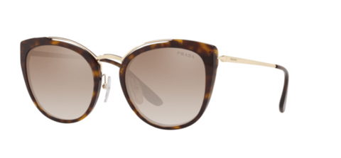 Prada 0PR20US 2AU4P0 Women Conceptual Pale Gold/ Dark Havana Sunglass