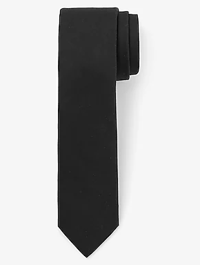 Express 04589074 Men Solid Tie Black