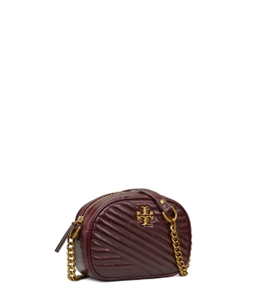 Tory Burch 84197 Women Kira Chevron Glazed Small Camera Bag Fig