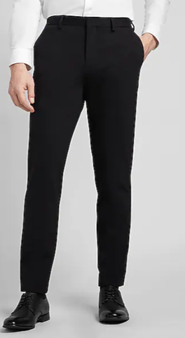 Express Slim Black Luxe Comfort Soft Suit Pant