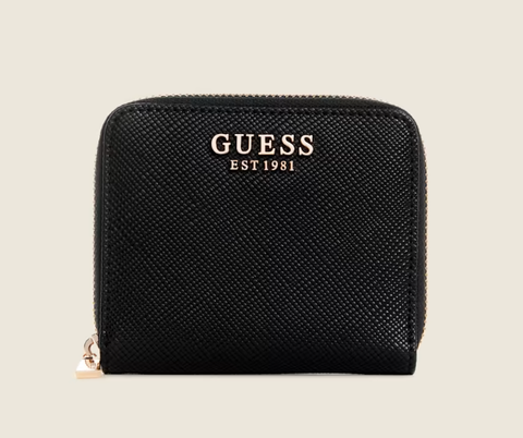 GUESS Laurel Small Zip-Around Wallet-Black