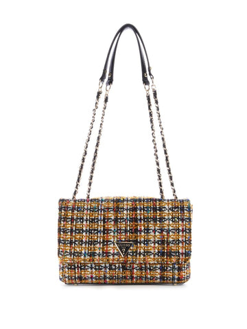 Guess TN767921 Women Cessily Tweed Crossbody Multi