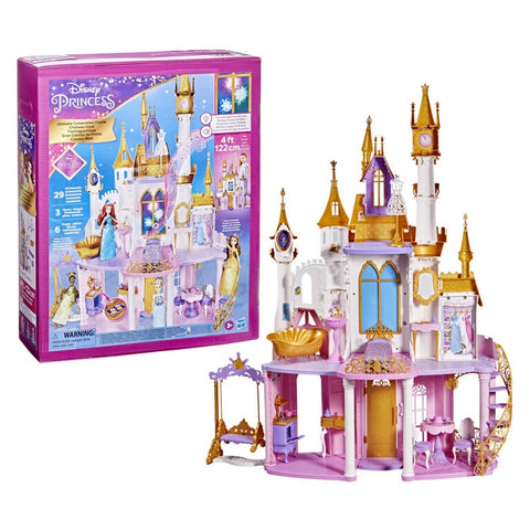 Disney Princess Ultimate Celebration Castle Doll House 4ft with Furniture and Accessories Age 3+