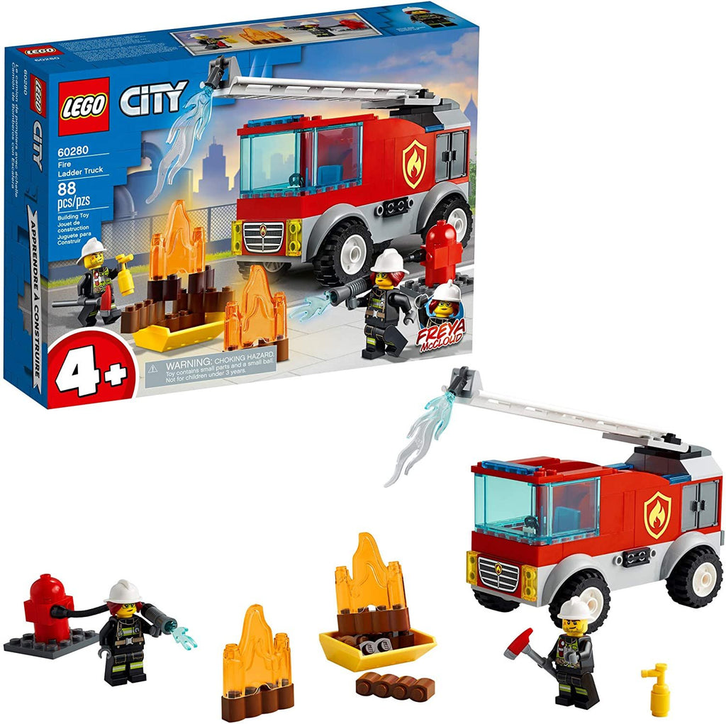 Lego Fire Ladder Truck (60280) 88pcs Age 4+ – GIZMOS AND GADGETS