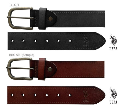 U.S. POLO ASSN USHCOM-52-208 Men Genuine Leather Belt