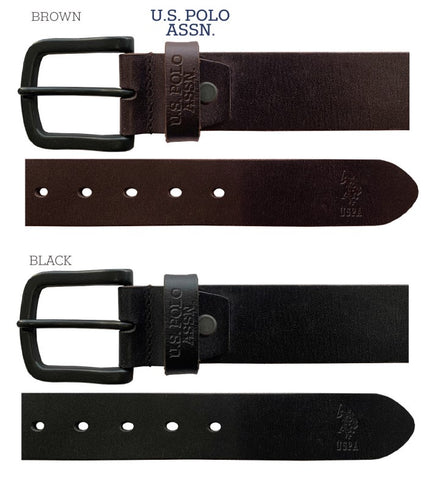 U.S. POLO ASSN USHCOM-52-209 Men Genuine Leather Belt