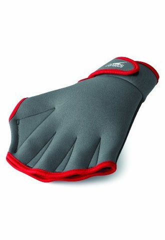 Speedo Aquatic Fitness Swim Training/Exercise Gloves Large-Black/Grey