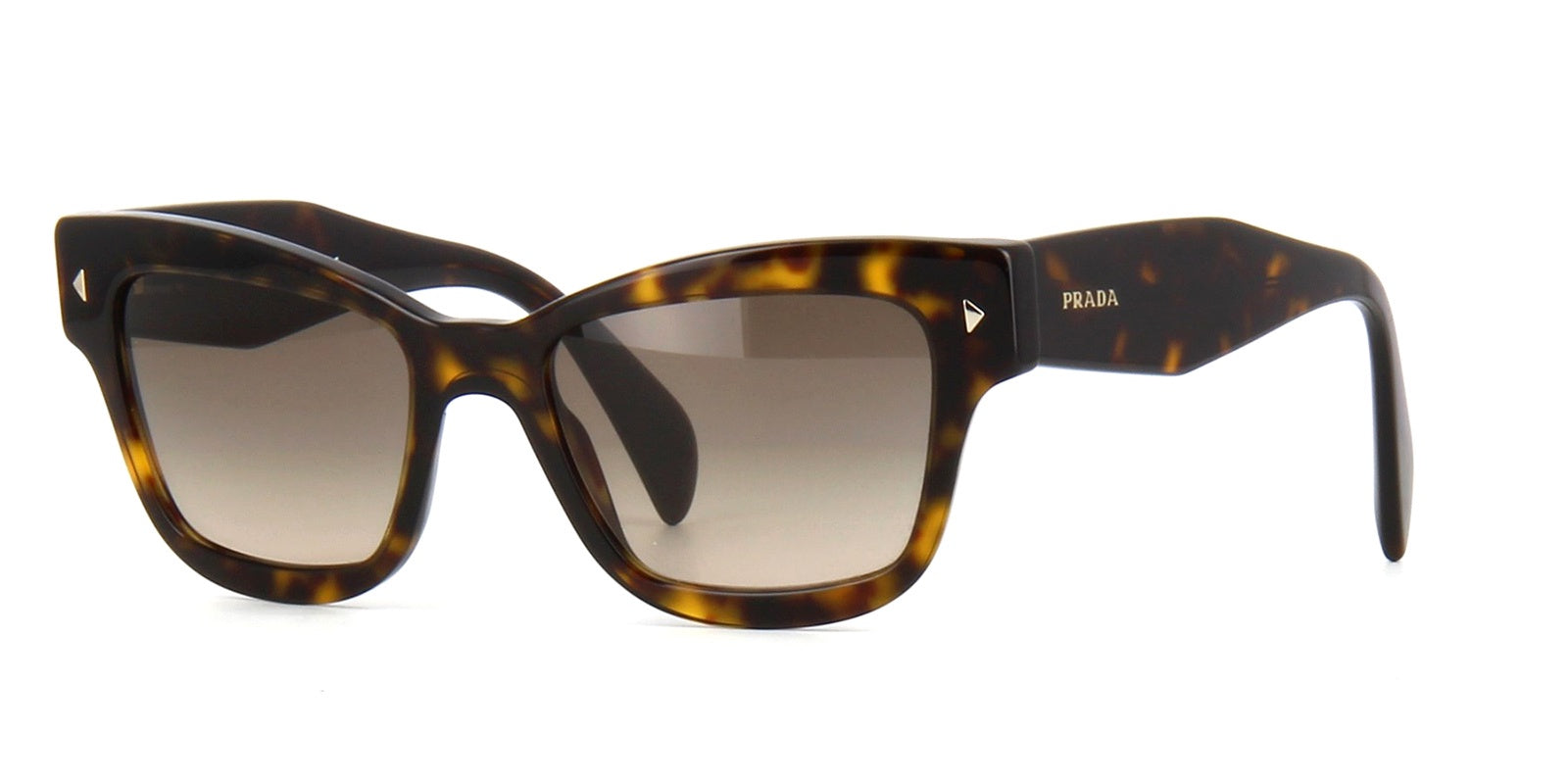 Prada SPR 29R 2AU-3D0-Women Sunglass Havana Light Brown Grey Gradient-GL