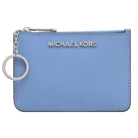 Michael Kors 35F7GTU1L Small Leather Coinpouch French Blue-GL