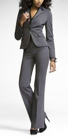 Express Women 00R Grey Dress Pants-GL