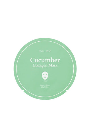 Celavi Essence & Collagen Cucumber Facial Mask-BB