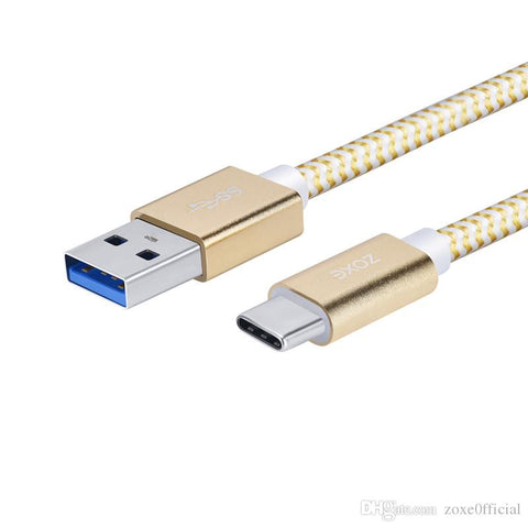 Nylon USB Type-C 6 Feet Braided USB Cable