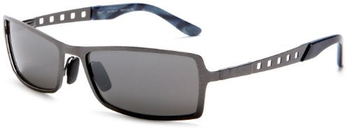 Maui Jim  Unisex MJ228-17 Shark Pit Brushed Silver Frame Neutral Grey Lens Sunglass-GL