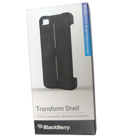 Genuine BlackBerry Z10 Transform Shell Case With Screen Protector-Black
