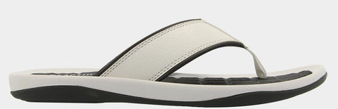 Kenneth Cole Reaction RMS9004UO Men Four Embossed Flip Flop Sandal White/Grey