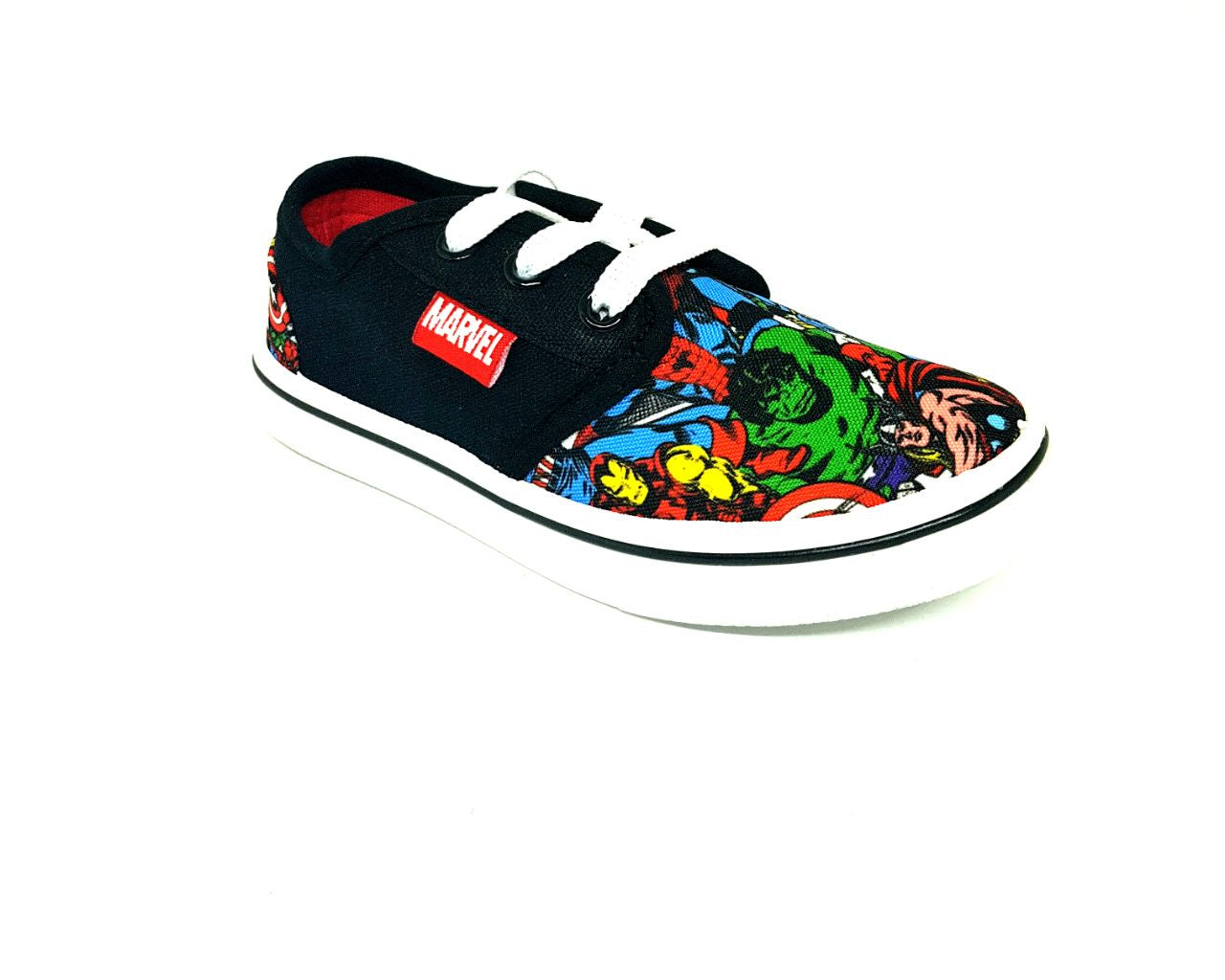 Marvel MVCV172038 Kids Canvas Shoe Black-SHW