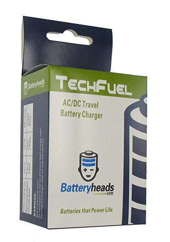 Techfuel AC/DC Travel Battery Charger