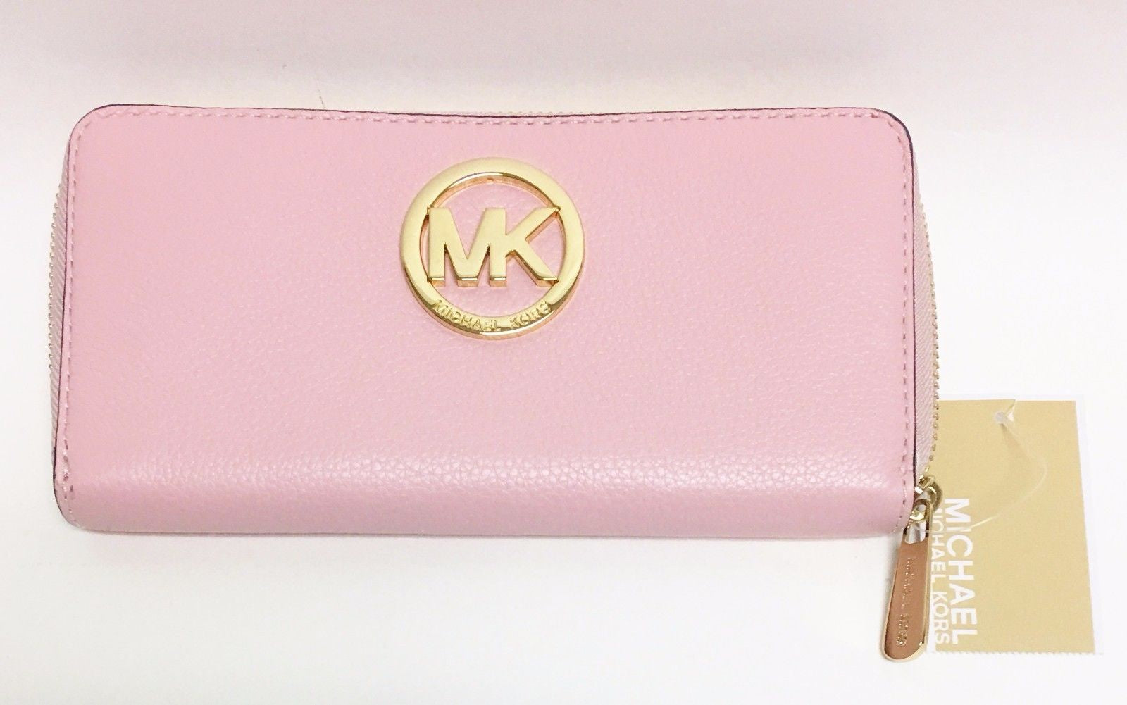 Michael Kors 35T5GFTZ3L Women Fulton Za Continental Leather Purse Blossom-GL
