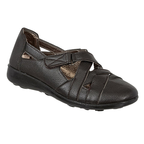 Pierre Dumas Libby-38-Women School Shoe Whole Shoe Wedge Heel Black-SHG