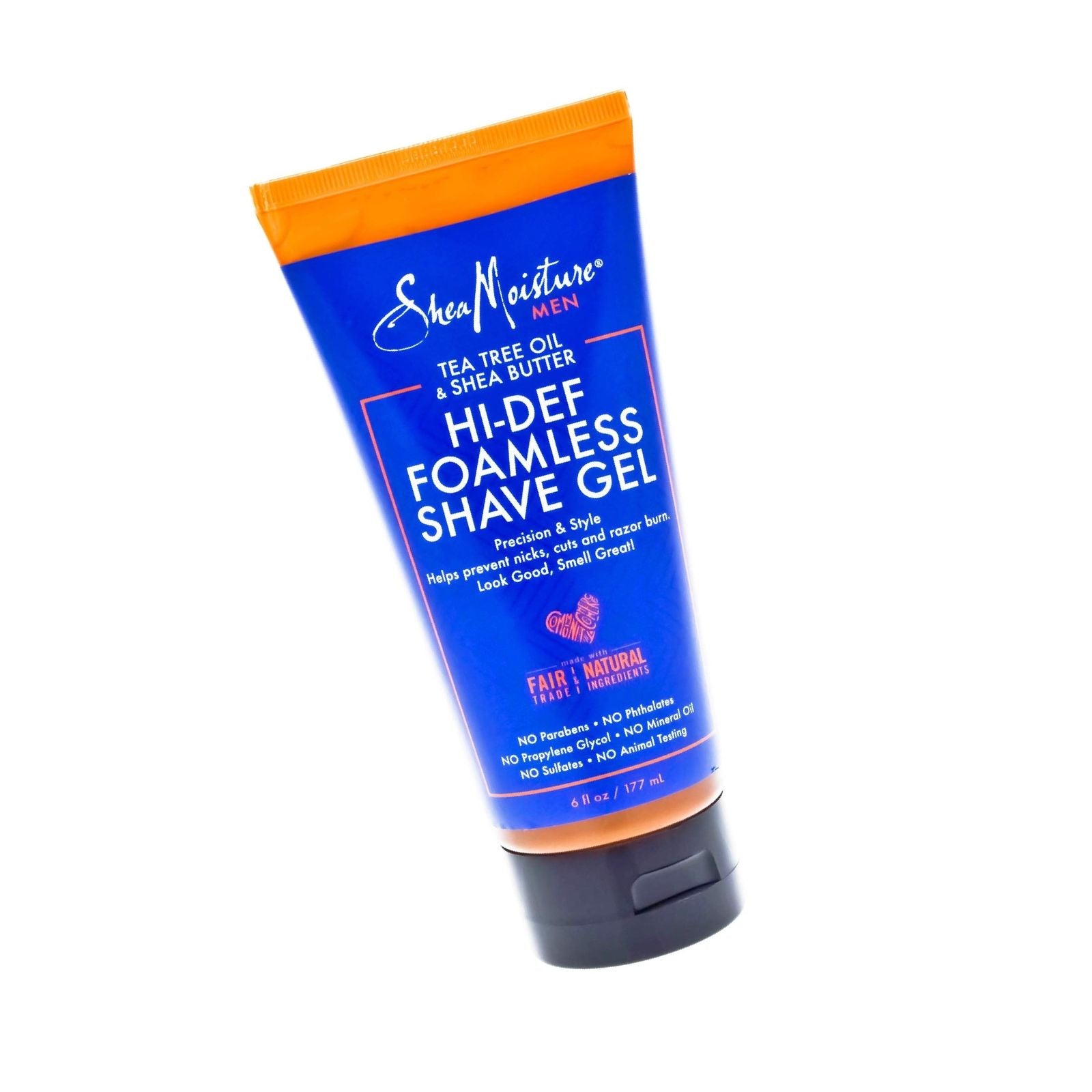 Shea Moisture Men Tea Tree Oil & Shea Butter Hi-Def Foamless Shave Gel 6 Oz
