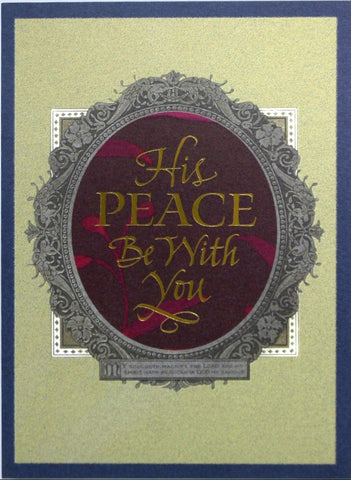 Hallmark Christmas Cards-"His Peace Be With You"