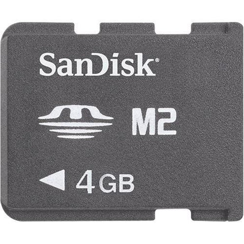 SanDisk SDMSM2-004G-A11M 4GB Memory Stick Micro M2 Card (Black)