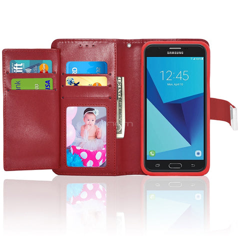 Samsung J327 Flap Pocket Wallet Case