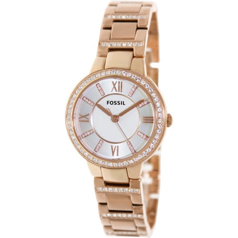 Fossil ES3284 Women Virginia Rose Gold Tone Watch-GL