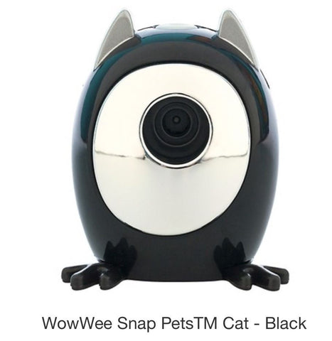 WooWee Snap Pet Black+Silver Cat Selfie Kids Portable Bluetooth Camera, Age 6+