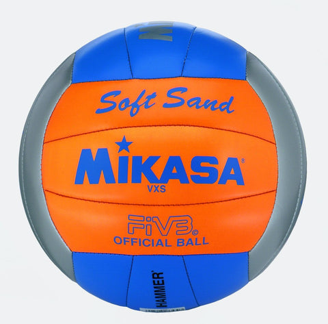 Mikasa Beach-Volleyball Soft Sand VXS-02  Blue/Orange/Gray